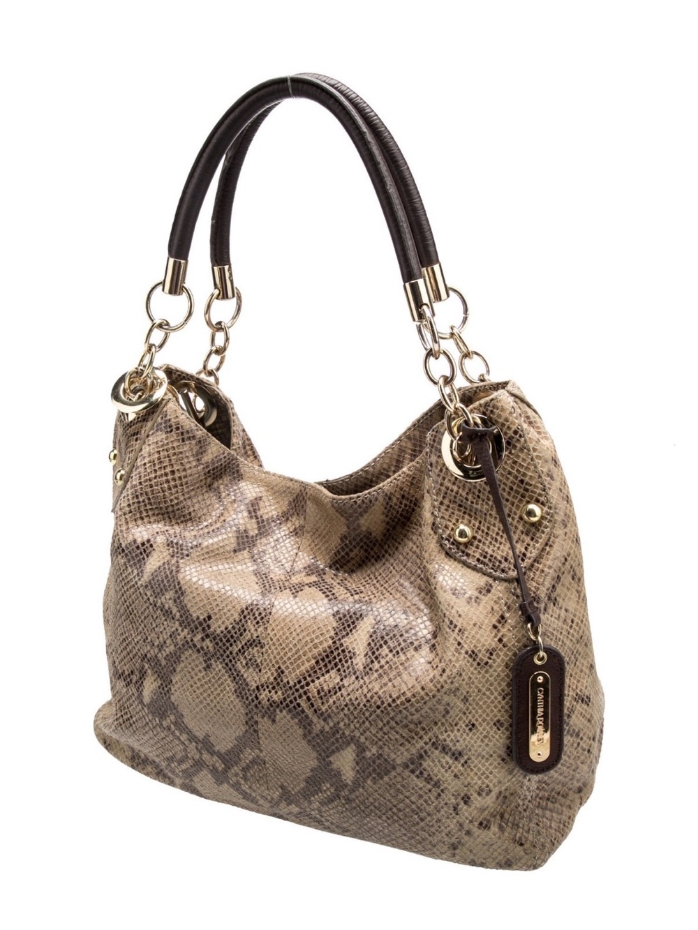 Cynthia Rowley Embossed Leather Hobo - Picture 2 of 14